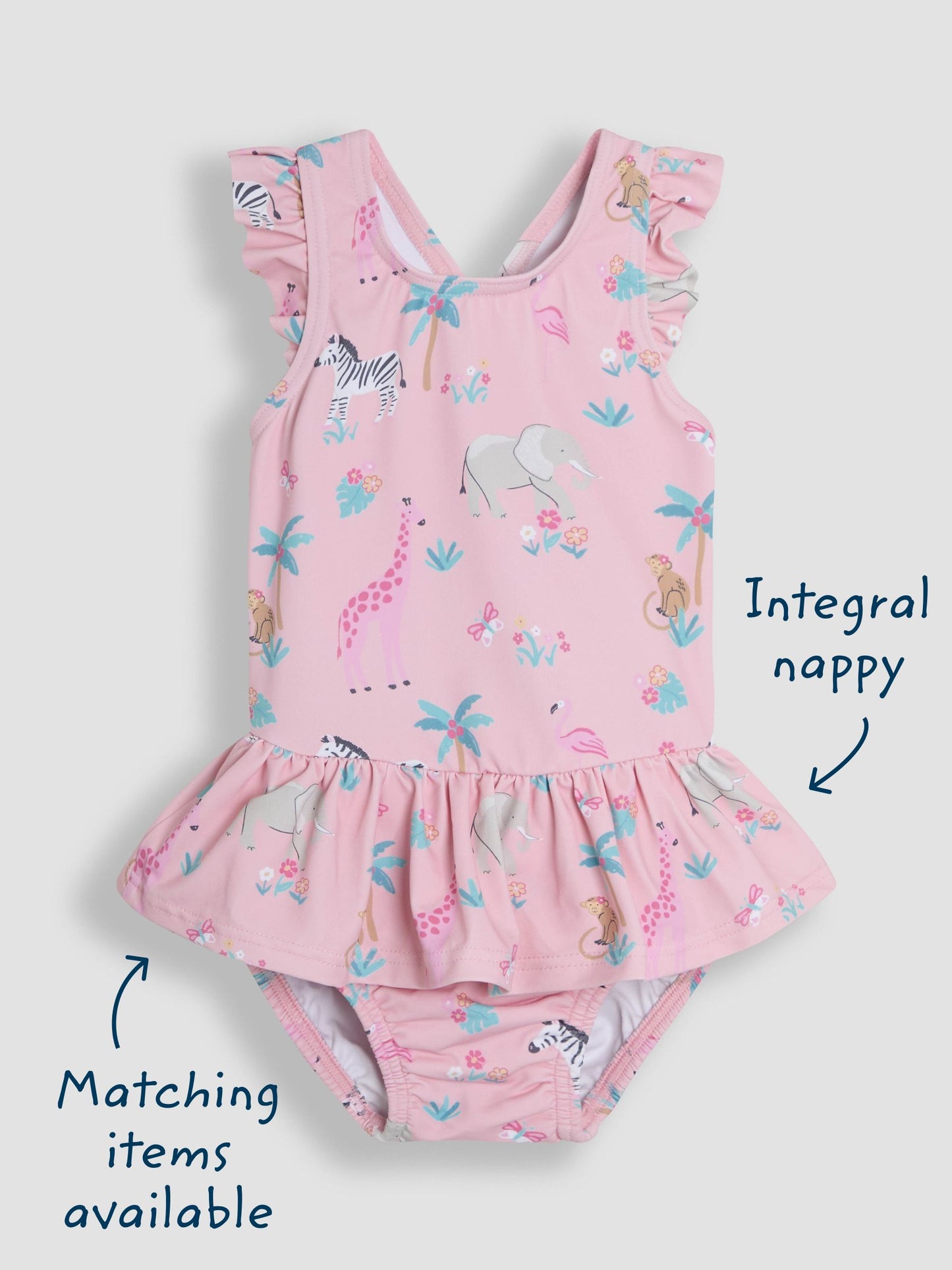 JoJo Maman Bébé Safari Swimsuit with Nappy image 4
