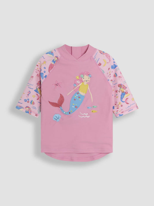 Dsiney Kidz - JoJo Maman Bébé Pink Mermaid 2-Piece UV Sunsafe Suit image 2