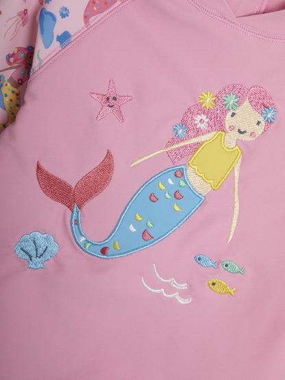 JoJo Maman Bébé Pink Mermaid 2-Piece UV Sunsafe Suit image 3