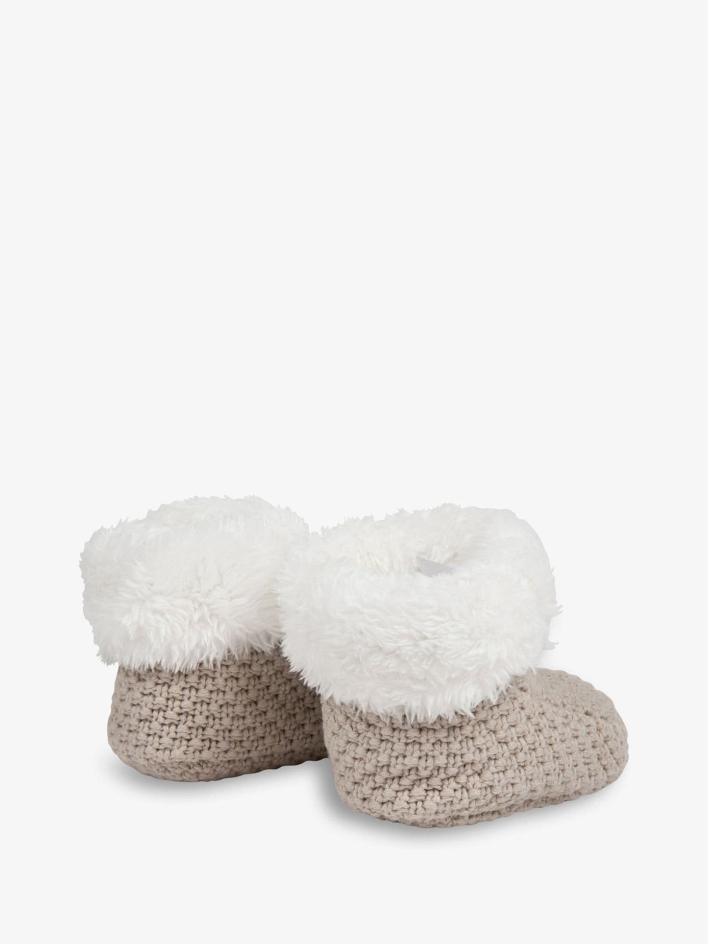 The Little Tailor Beige Knitted Plush Lined Boots image 2