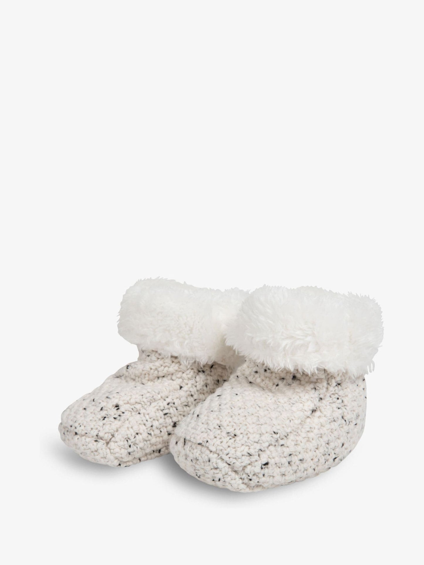 The Little Tailor Natural Knitted Plush Lined Boots image 1