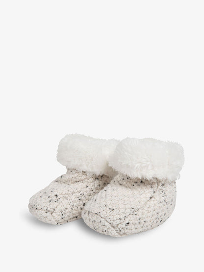 The Little Tailor Natural Knitted Plush Lined Boots image 1