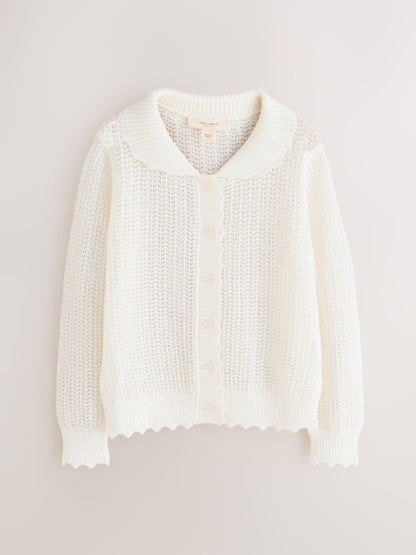 Dsiney Kidz - Laura Ashley Ecru White Knit Cardigan image 1