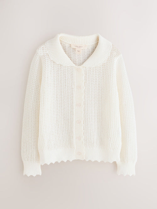 Dsiney Kidz - Laura Ashley Ecru White Knit Cardigan image 1