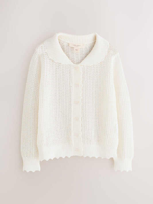 Dsiney Kidz - Laura Ashley Ecru White Knit Cardigan image 1
