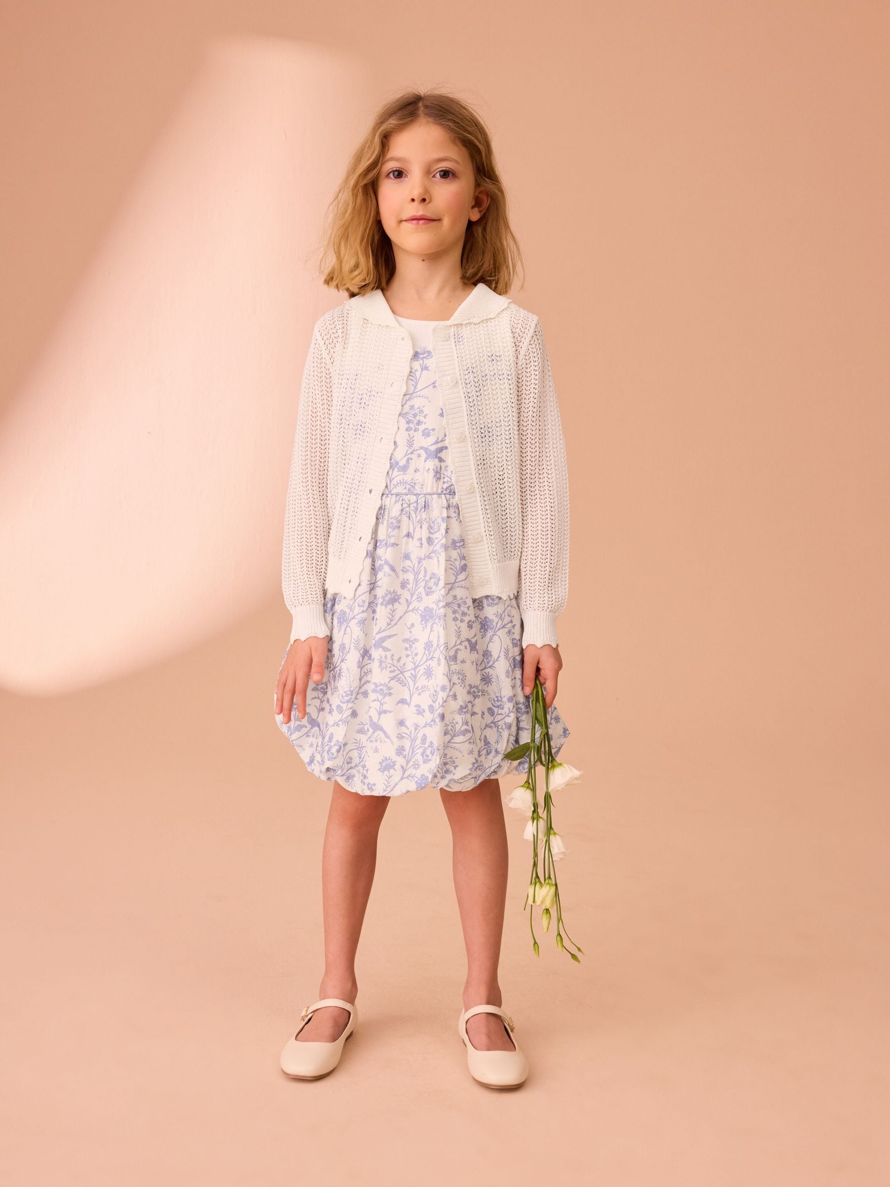 Dsiney Kidz - Laura Ashley Ecru White Knit Cardigan image 3