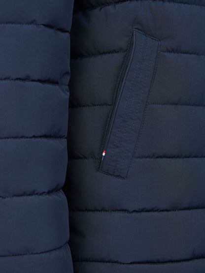Dsiney Kidz - U.S. Polo Assn Dark Blue U.S. Polo Assn. Boys Lightweight Quilt Hooded Puffer Jacket image 6