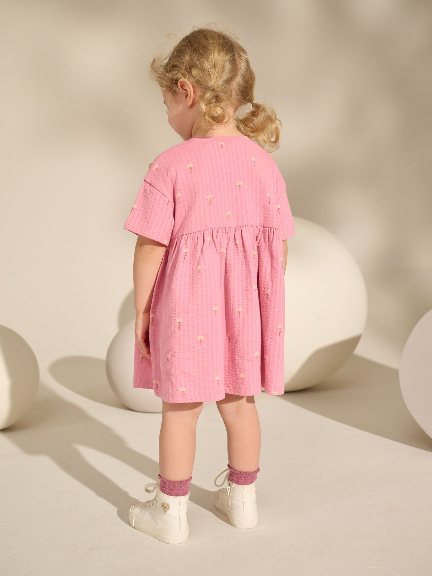 Pink Bunny Jersey Summer Dress (3mths-7yrs) image 3