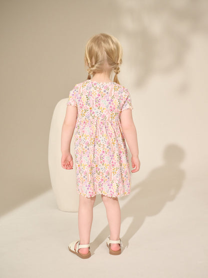 Floral Ribbed Jersey Dress (3mths-7yrs) image 3