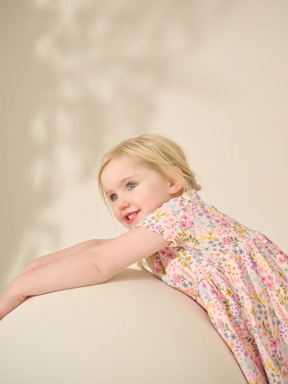 Floral Ribbed Jersey Dress (3mths-7yrs) image 4