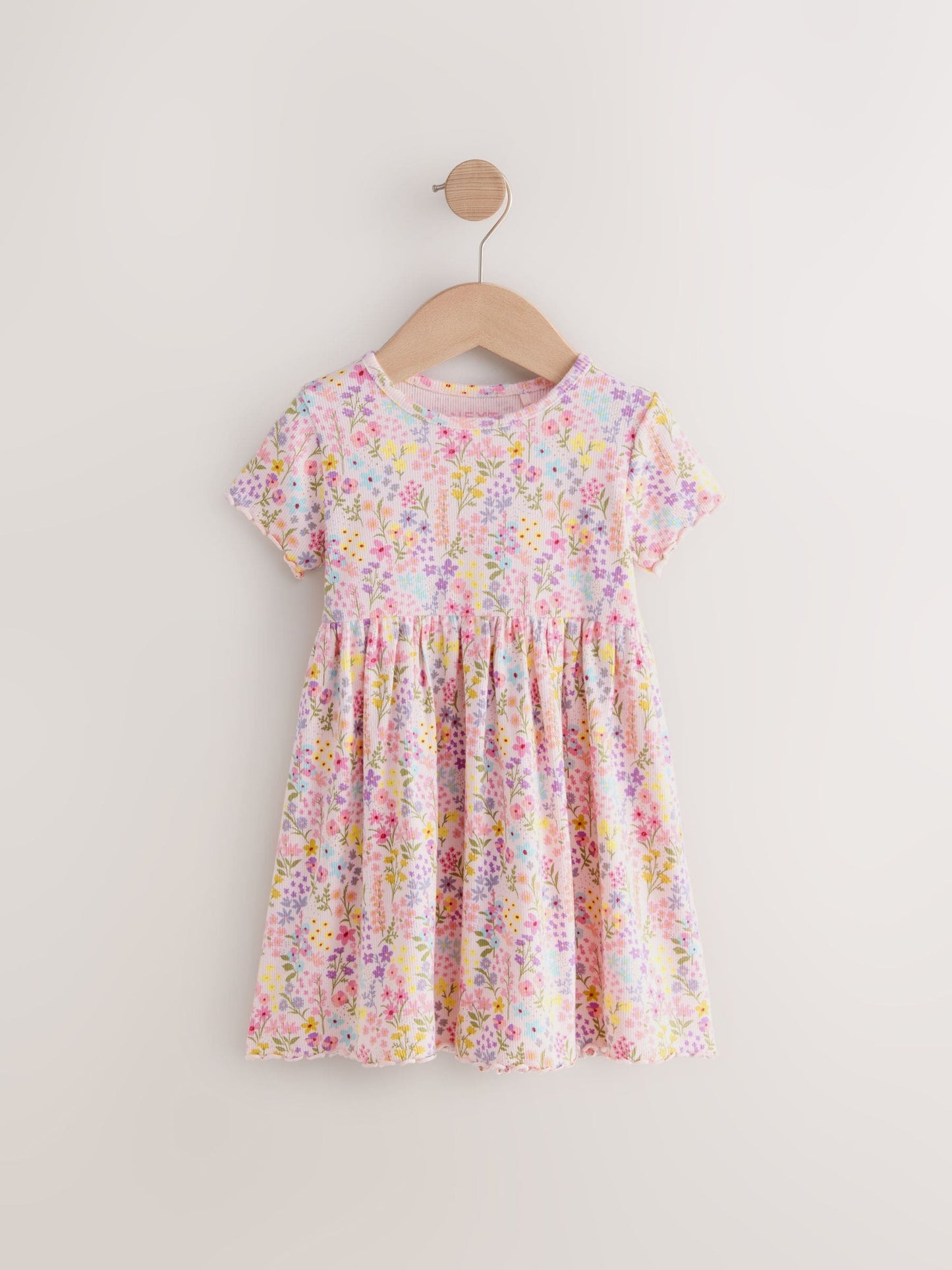 Floral Ribbed Jersey Dress (3mths-7yrs) image 5