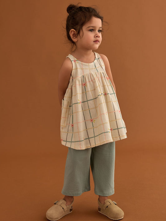 Orange/Pink Dress and Trousers Set (3mths-7yrs) image 1