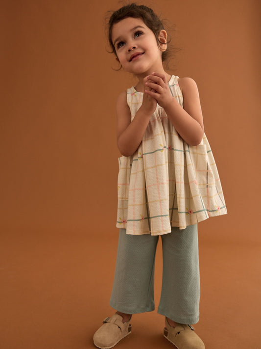 Orange/Pink Dress and Trousers Set (3mths-7yrs) image 3