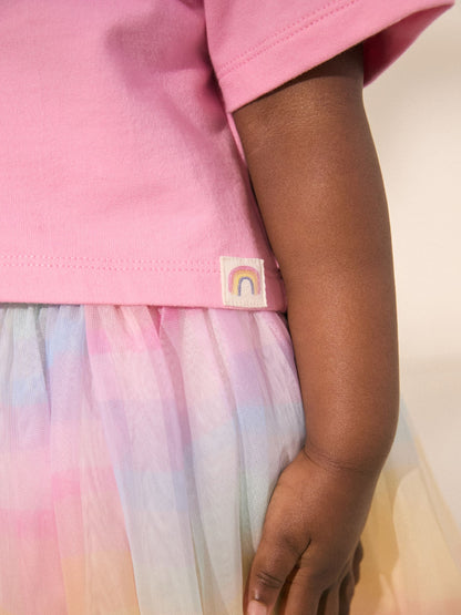 Rainbow/Pink Top and Tutu Skirt Set (3mths-7yrs) image 4