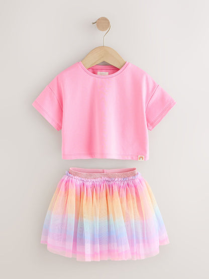 Rainbow/Pink Top and Tutu Skirt Set (3mths-7yrs) image 5