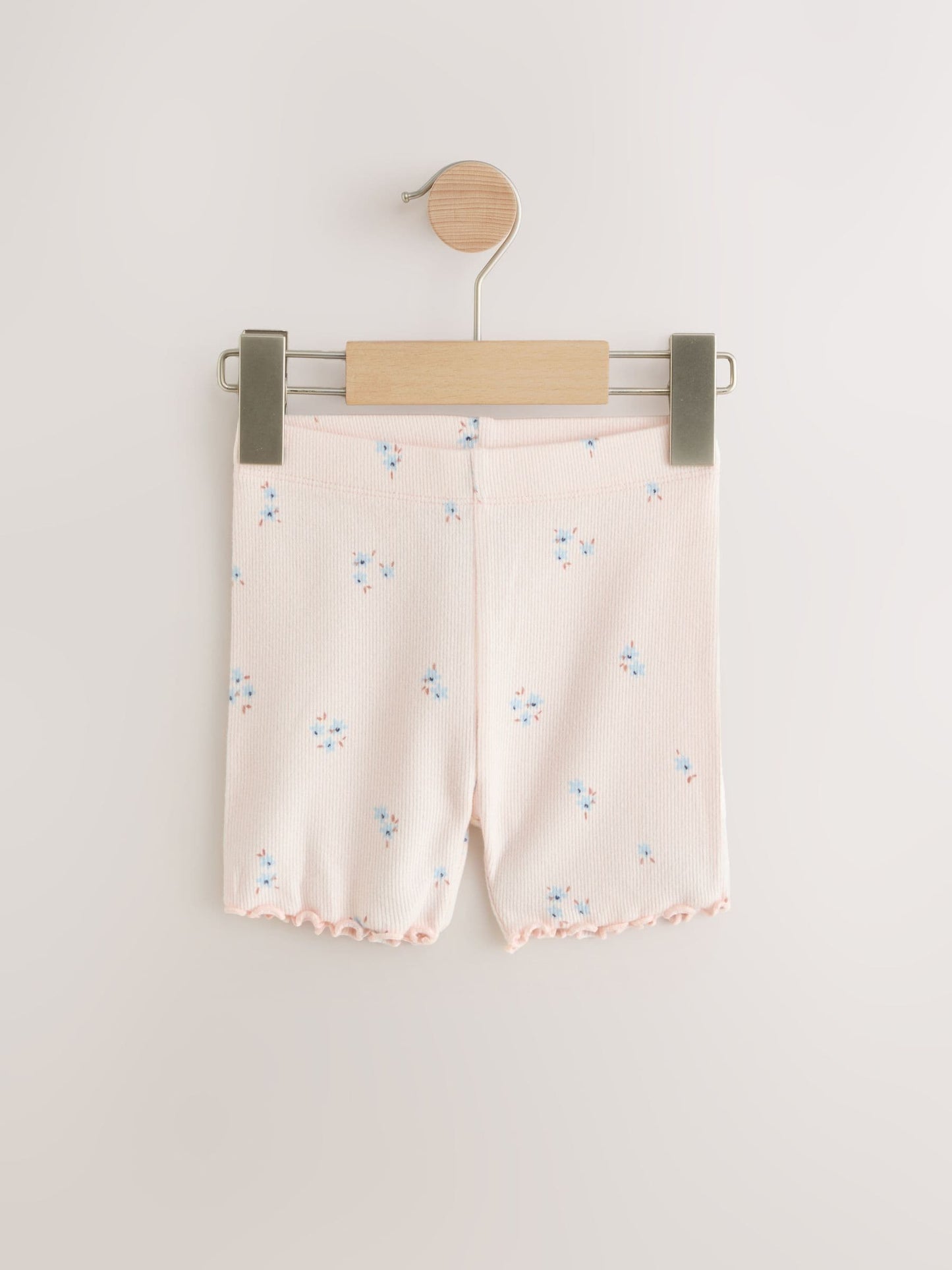 Blue Ribbed Shorts 5 Pack (3mths-7yrs) image 2