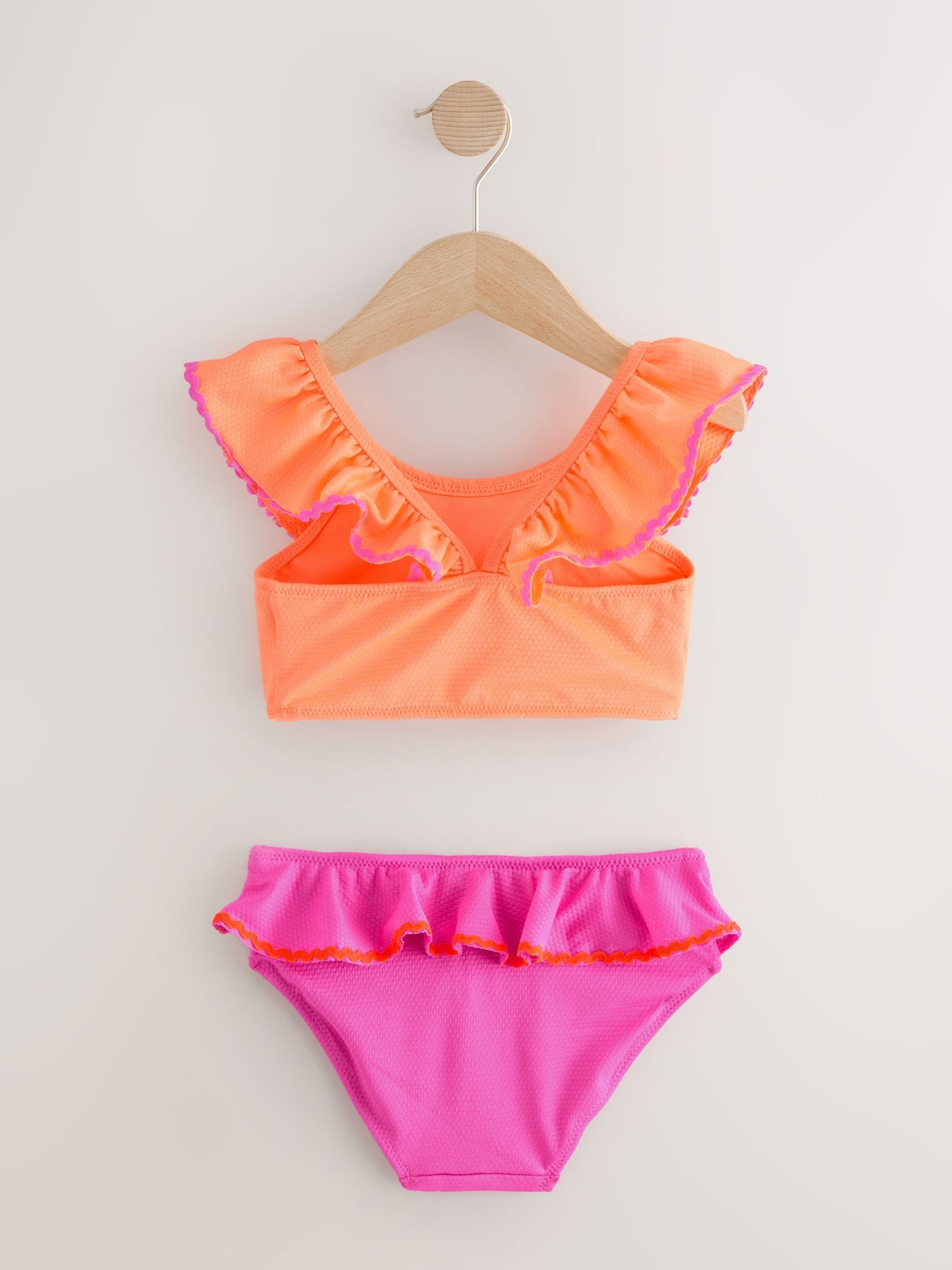 Pink/Orange Ruffle Bikini (3-16yrs) image 6