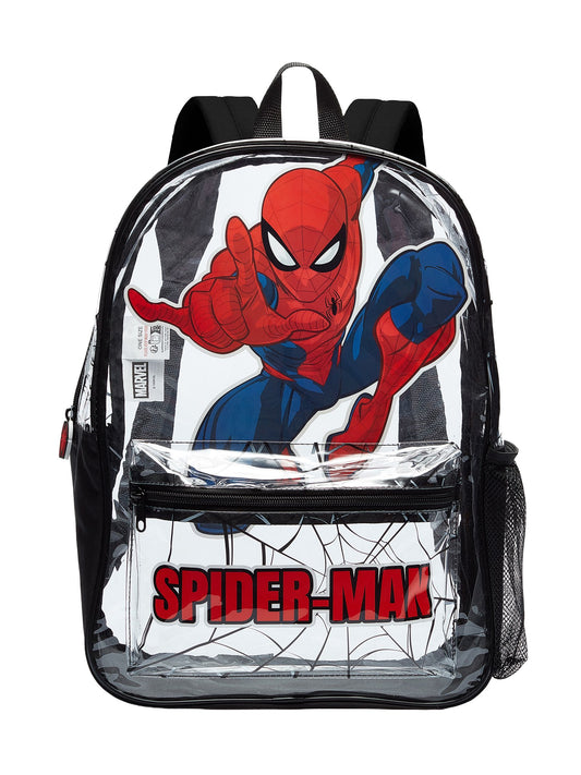 Character Red Marvel Spider-Man Transparent Backpack image 1