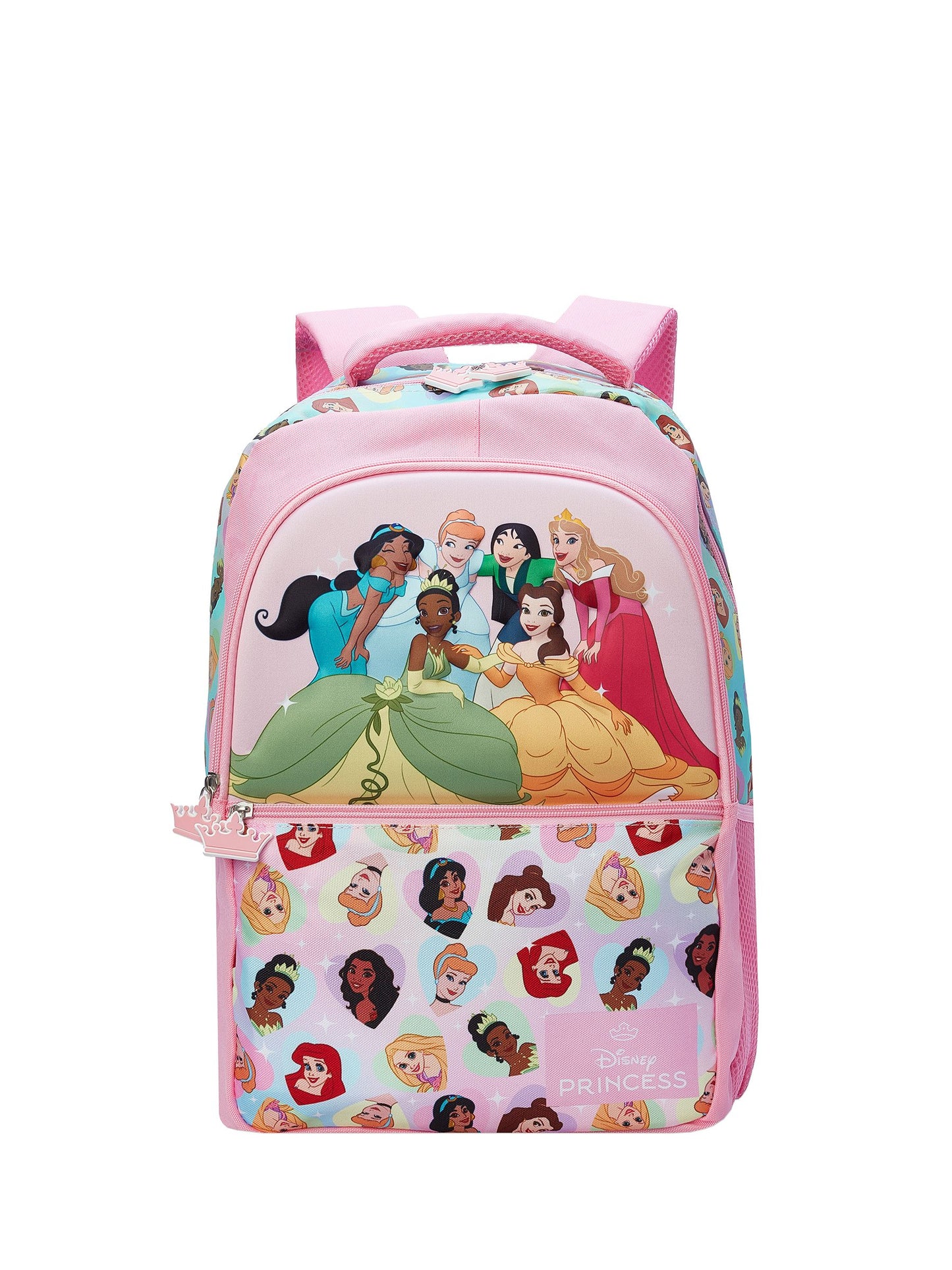 Character Pink Disney Princess Backpack Cinderella, Mulan, Belle image 1