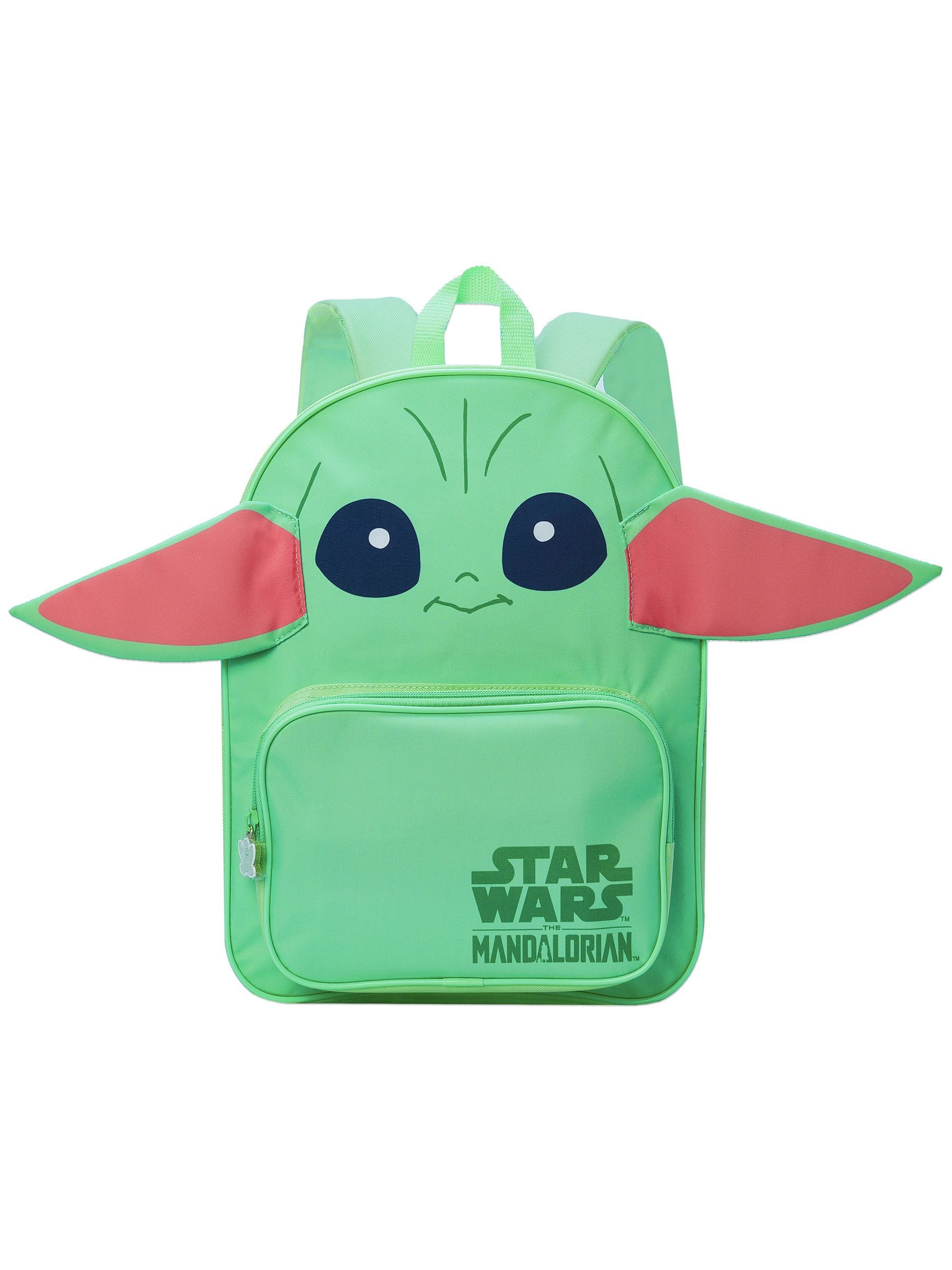 Character Green Star Wars The Mandalorian Backpack Grogu With 3D Ears image 1