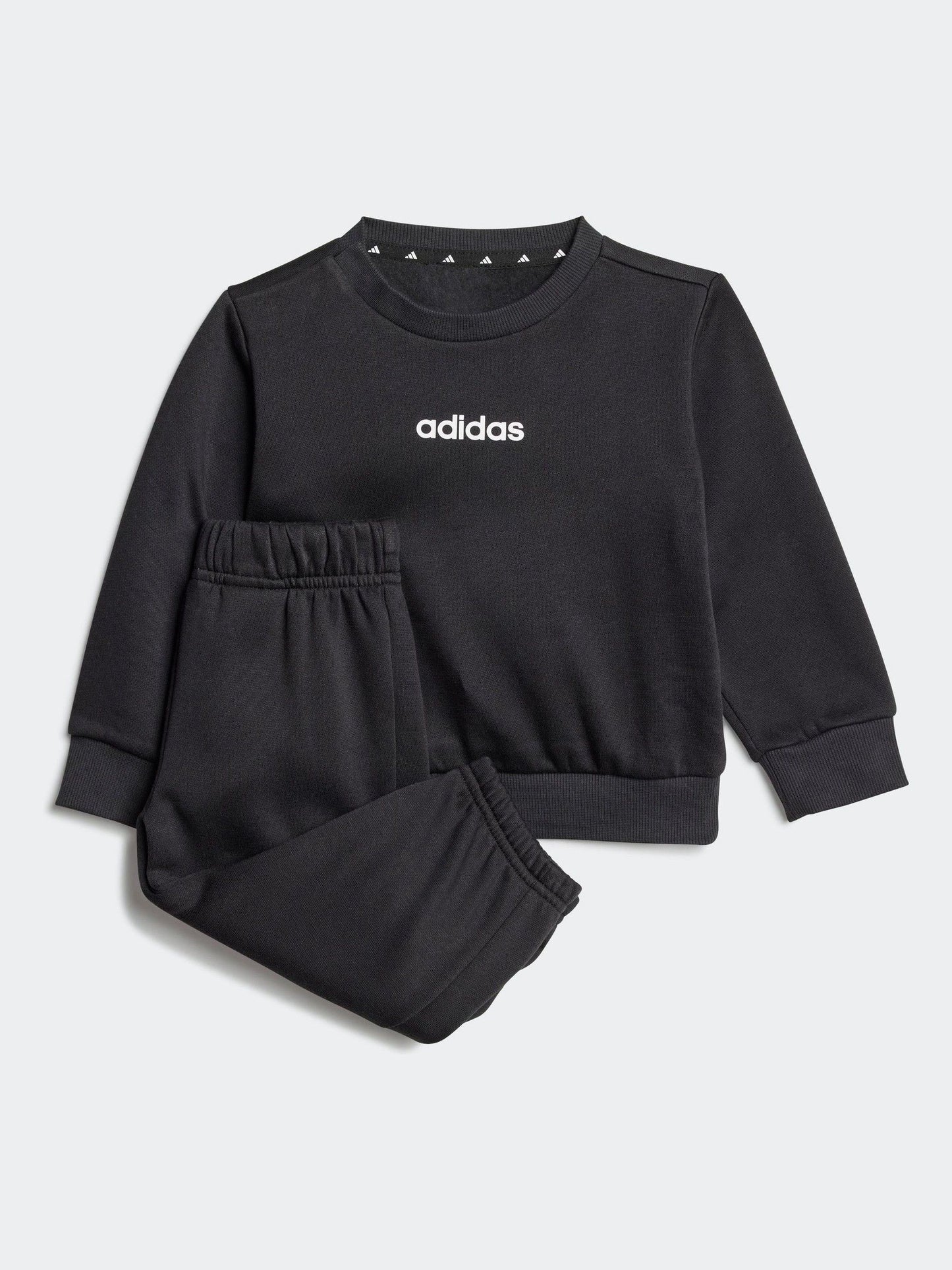 adidas Black Essentials Infant Kids Joggers Set image 1
