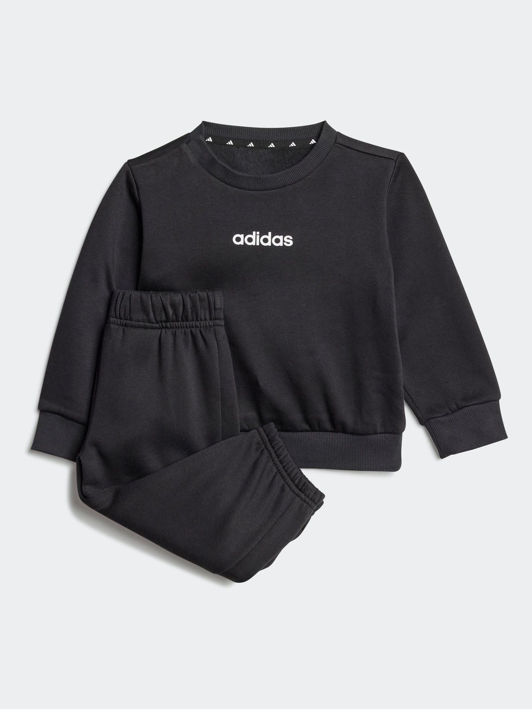 adidas Black Essentials Infant Kids Joggers Set image 1