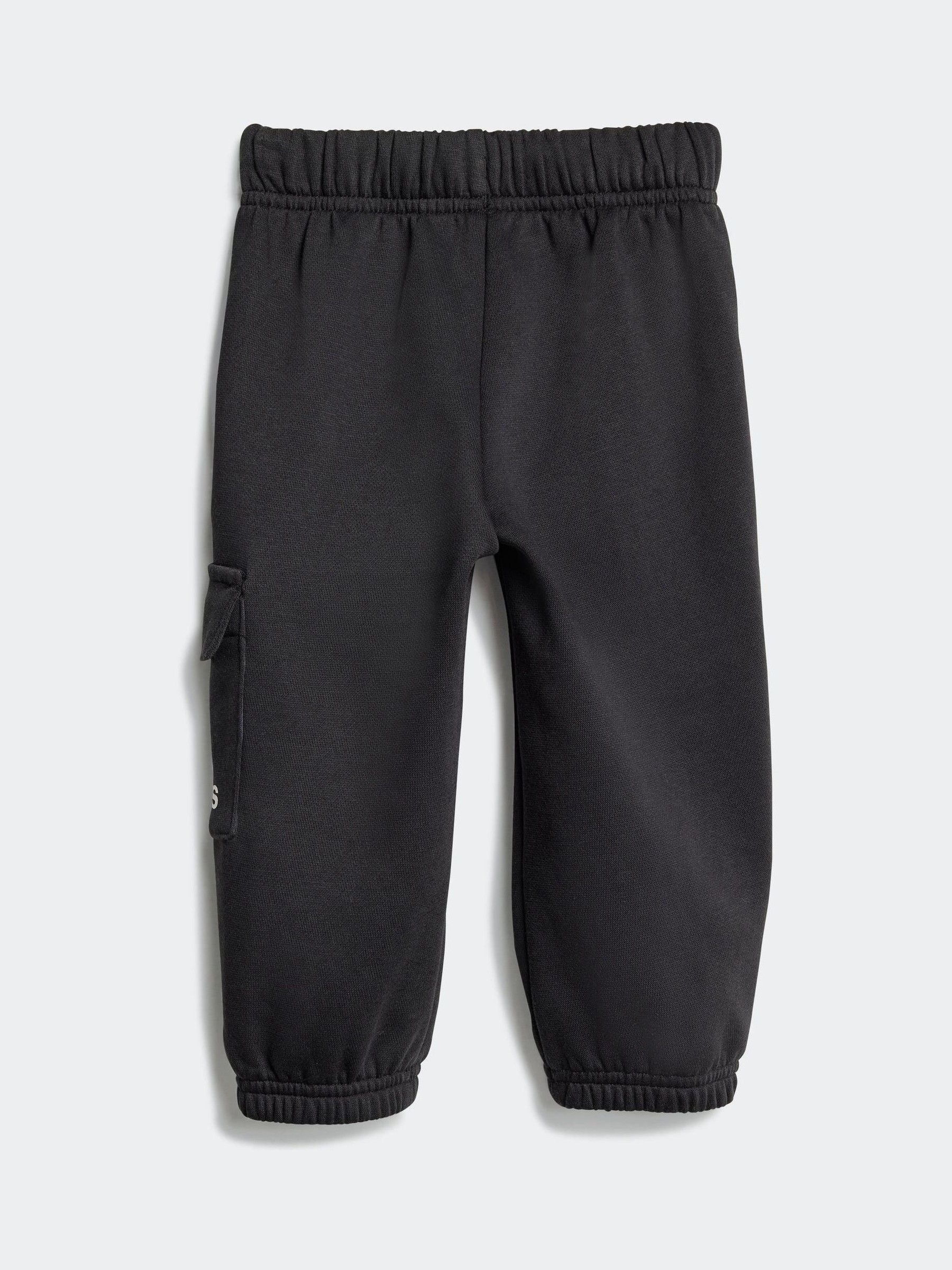 adidas Black Essentials Infant Kids Joggers Set image 4