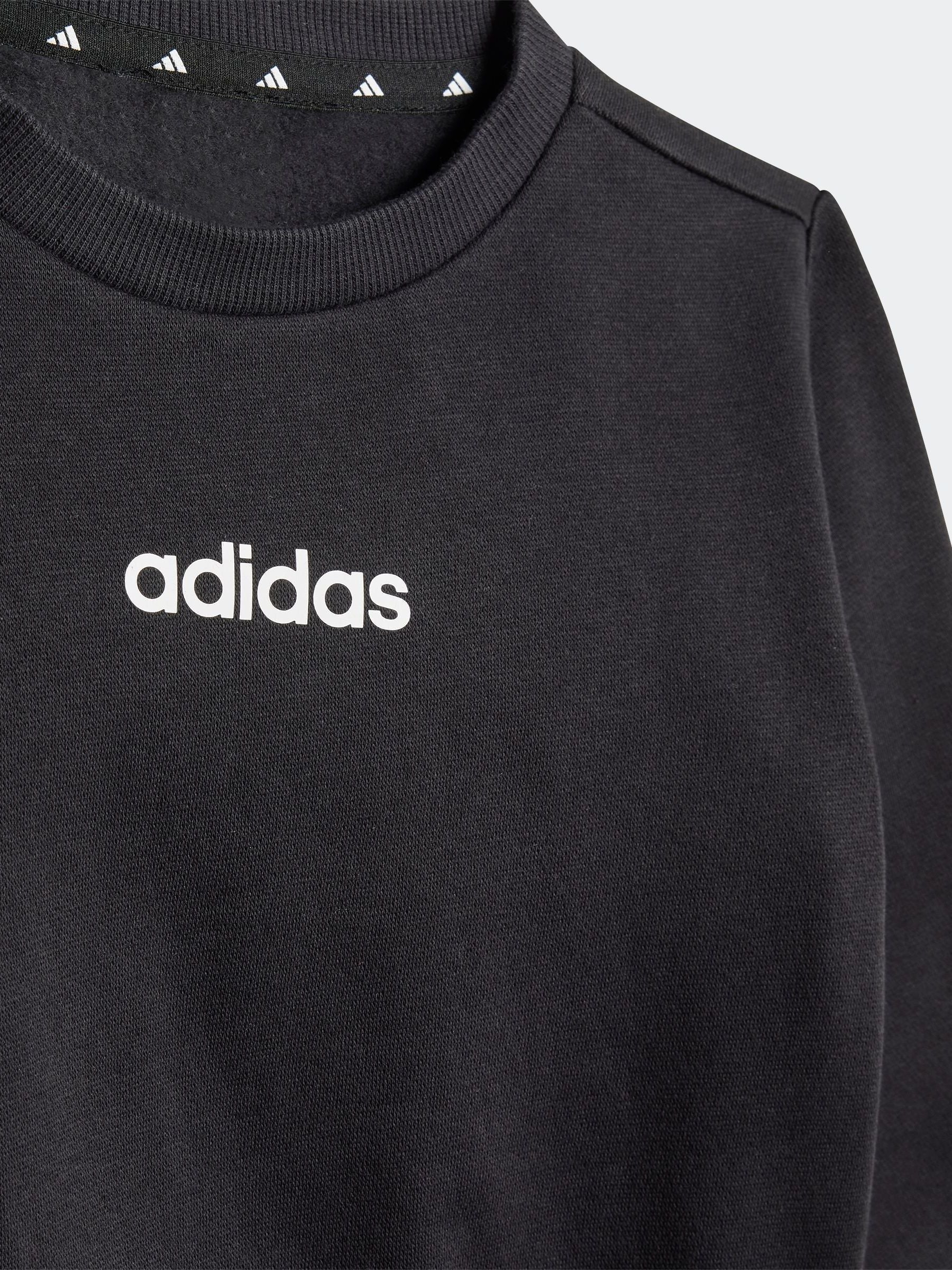 adidas Black Essentials Infant Kids Joggers Set image 5