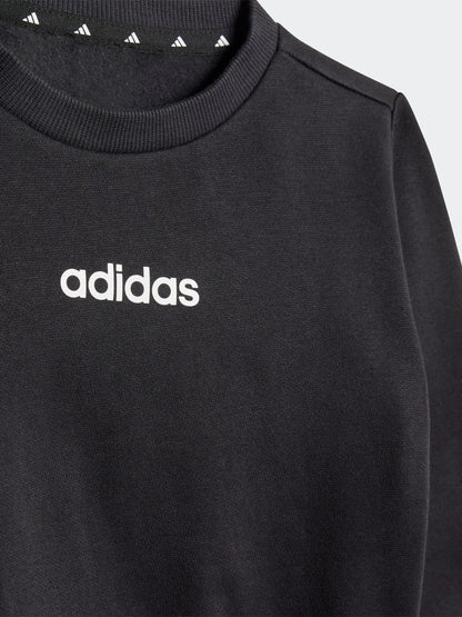 adidas Black Essentials Infant Kids Joggers Set image 5