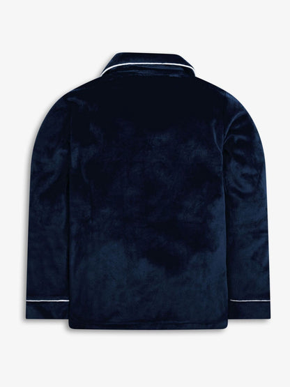 The Little Tailor Blue Luxury Soft Touch Velour Pyjamas - image 5