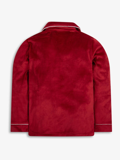 The Little Tailor Red Luxury Soft Touch Velour Pyjamas - image 5