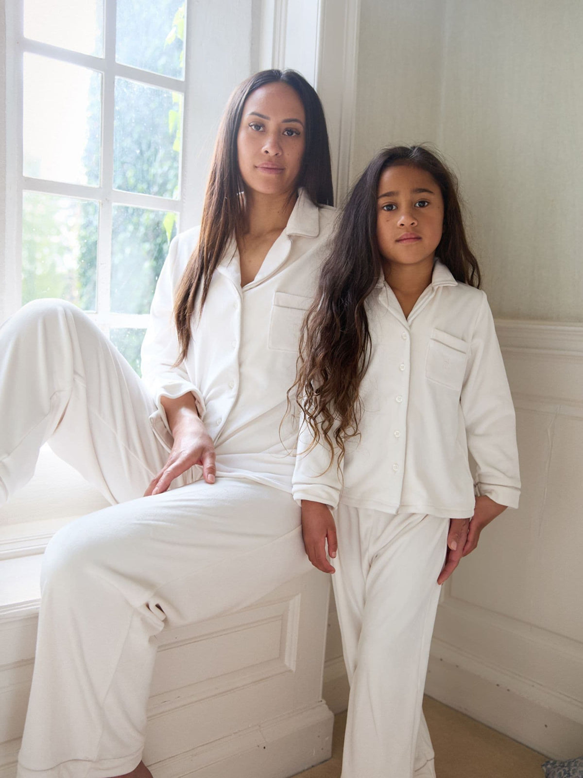 The Little Tailor Cream Luxury Soft Touch Velour Pyjamas - image 2