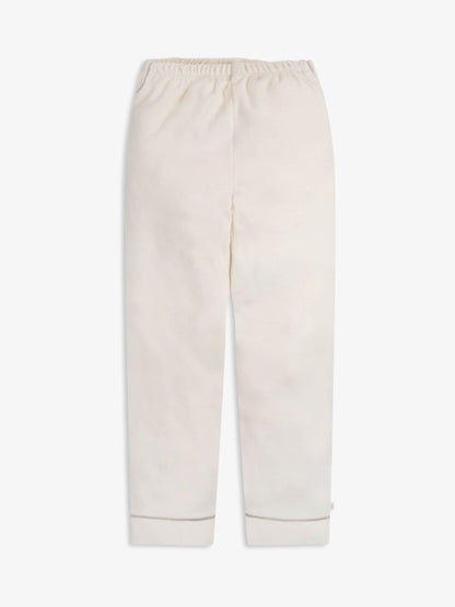 The Little Tailor Cream Luxury Soft Touch Velour Pyjamas - image 6
