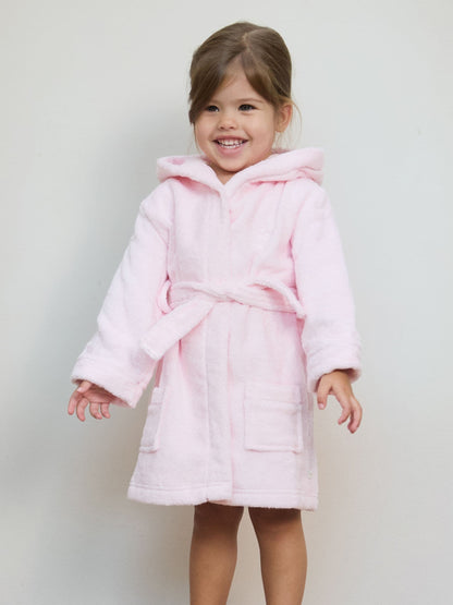 The Little Tailor Pink Towelling 100% Cotton Bath Robe image 1