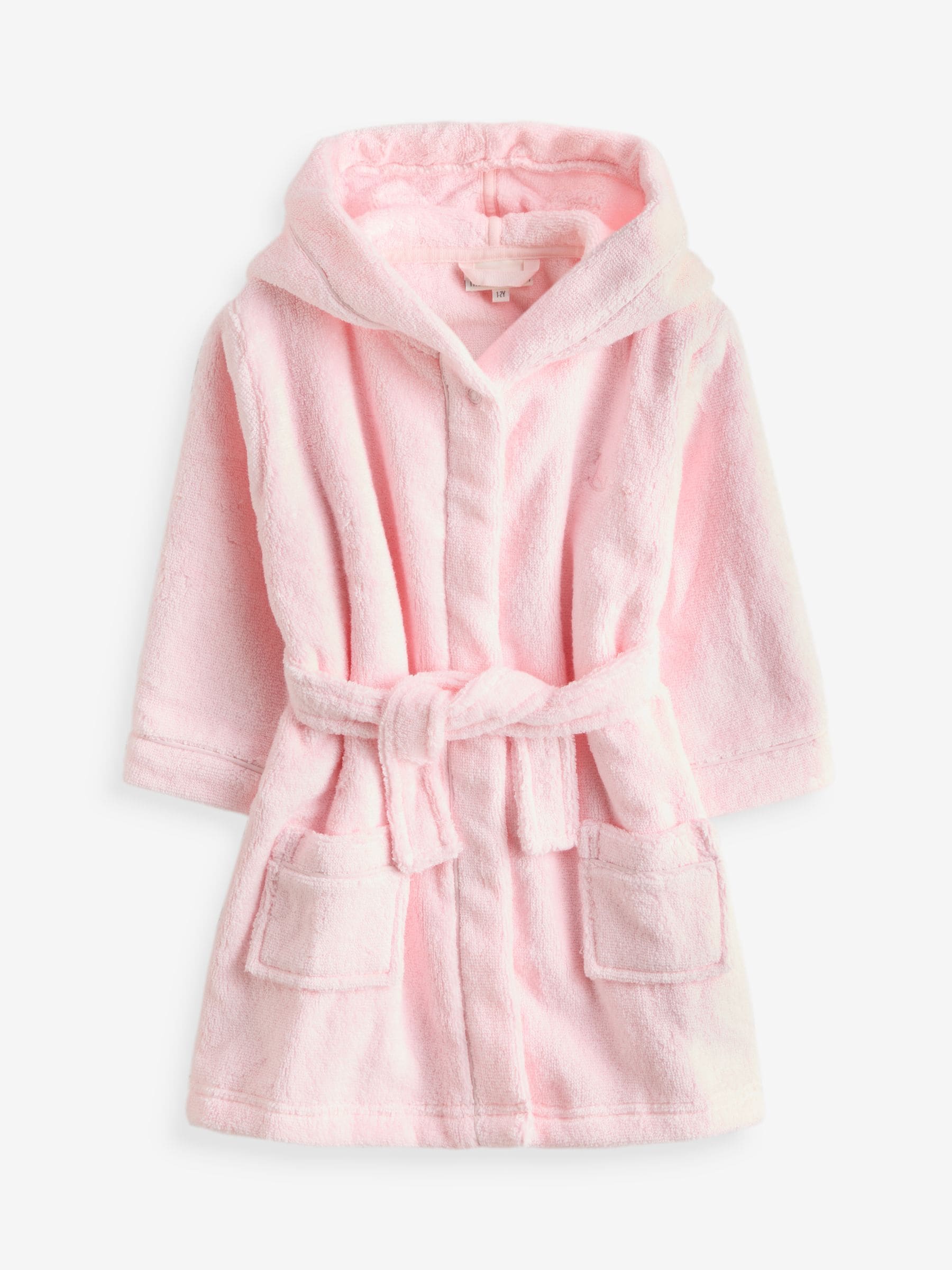 The Little Tailor Pink Towelling 100% Cotton Bath Robe image 3