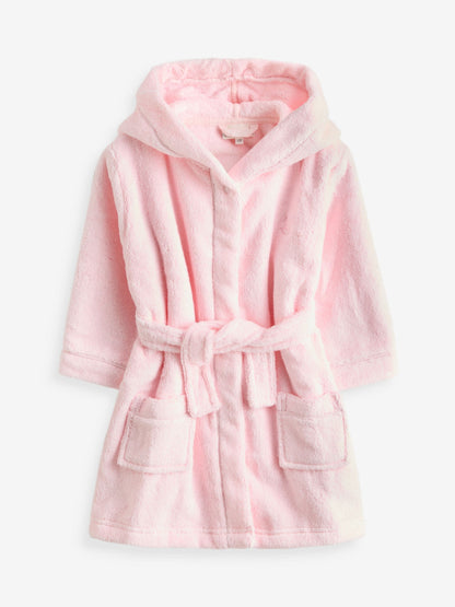 The Little Tailor Pink Towelling 100% Cotton Bath Robe image 3