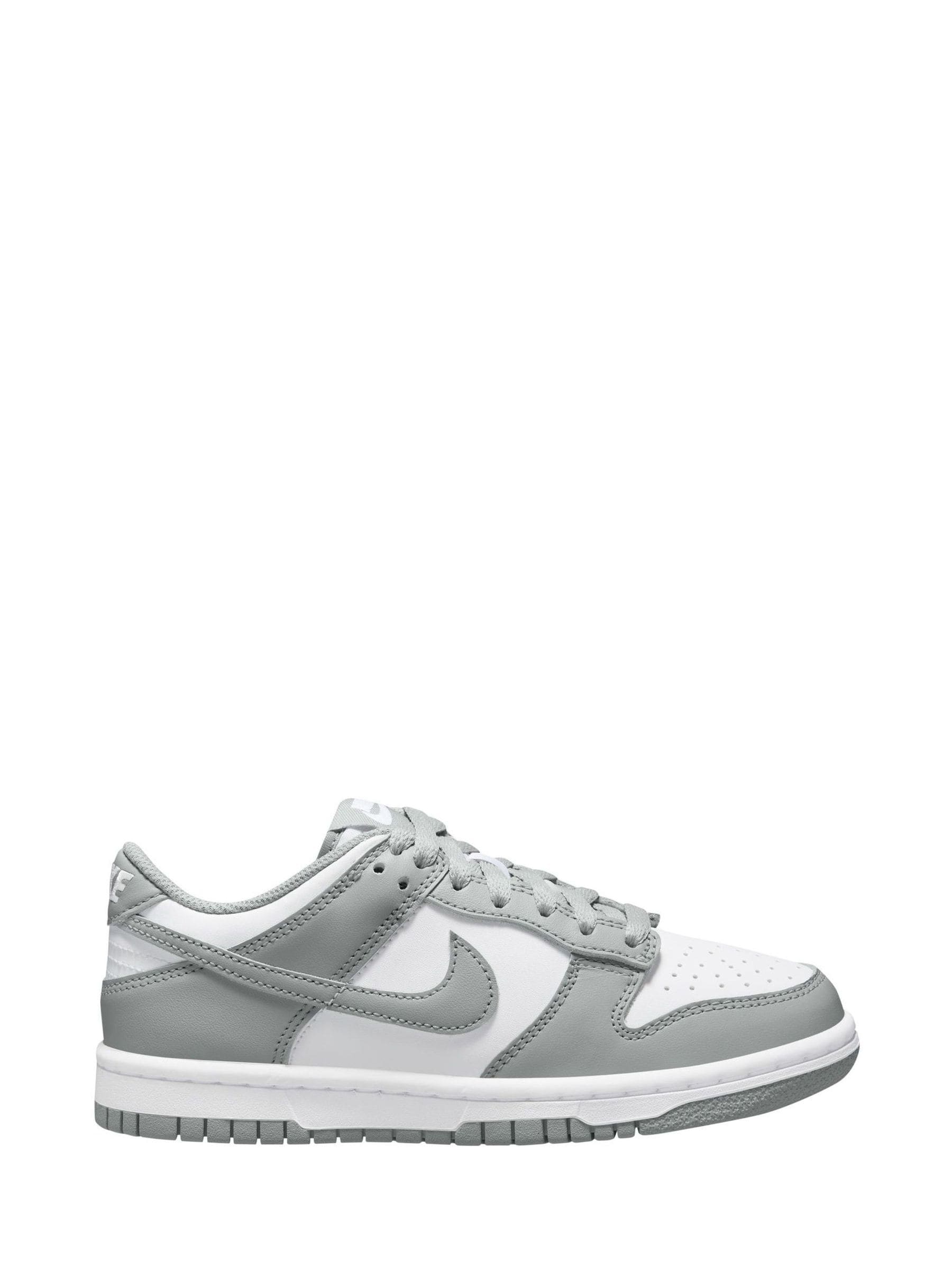 Nike Grey/White Youth Dunk Low Trainers image 1