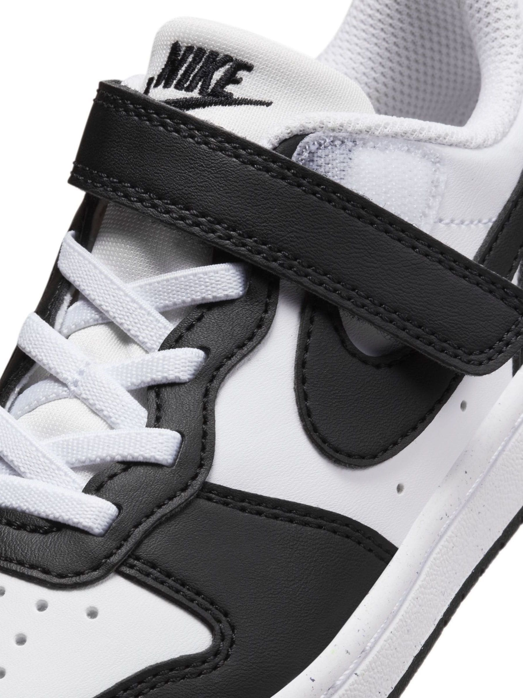 Nike Black/White Junior Court Borough Low Recraft Trainers image 8