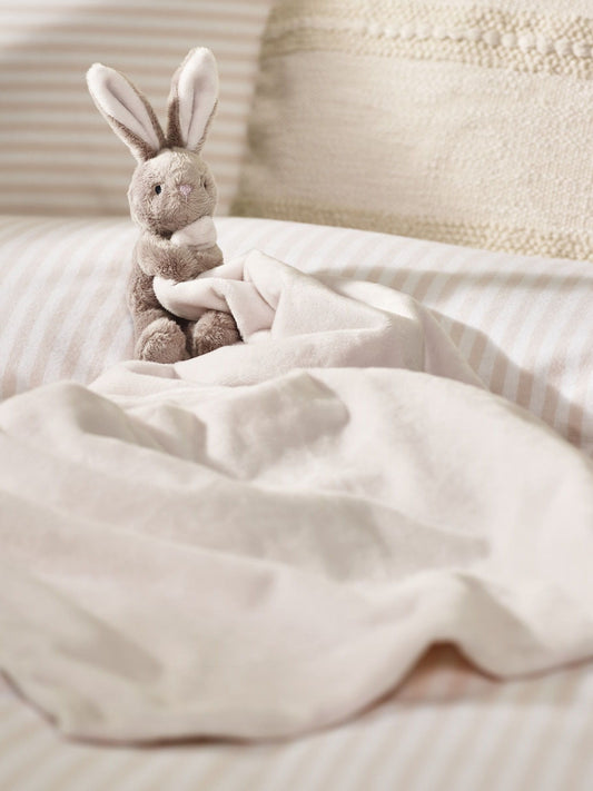 The White Company Pink Large Bonnie Bunny Comforter Blanket image 1