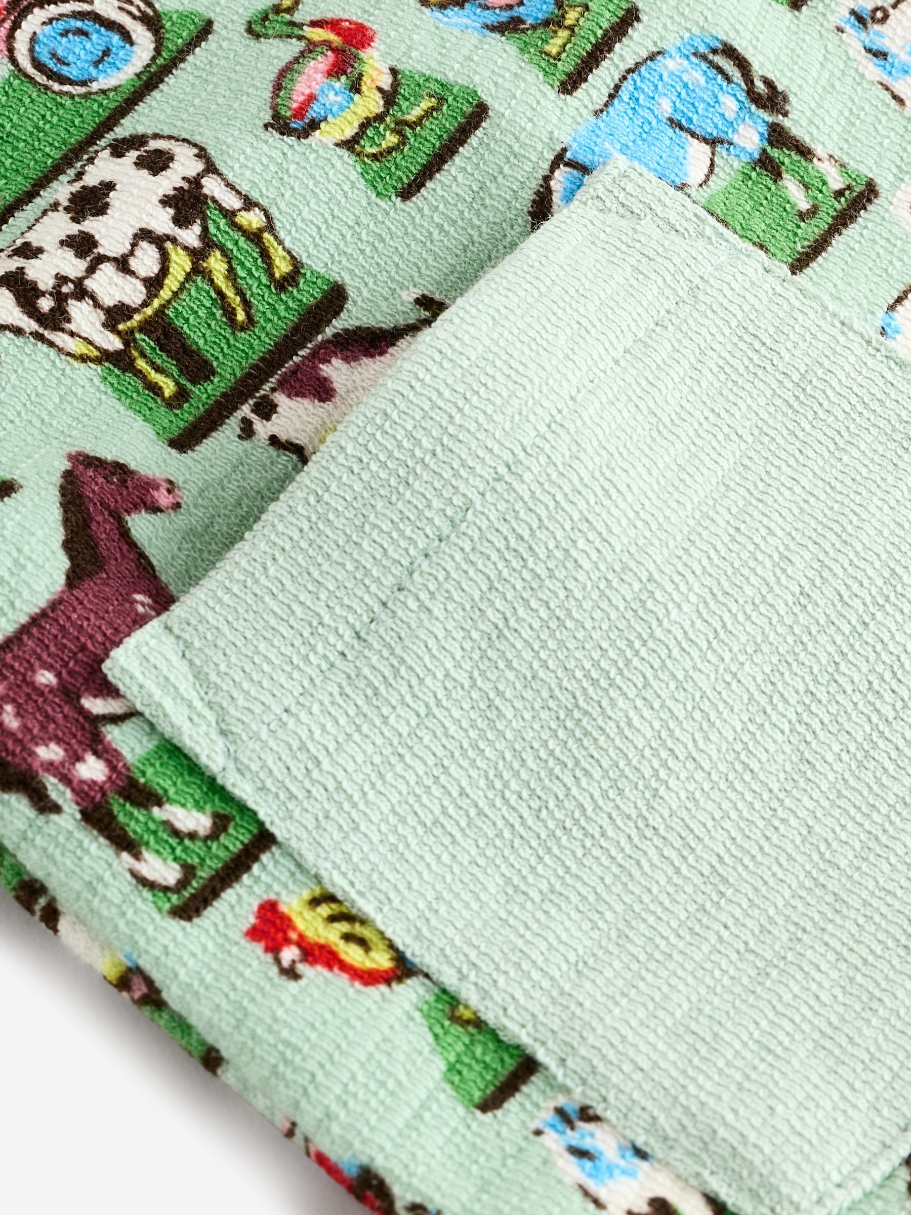 Green Farm Collared 100% Cotton Cath Kidston Romper image 5