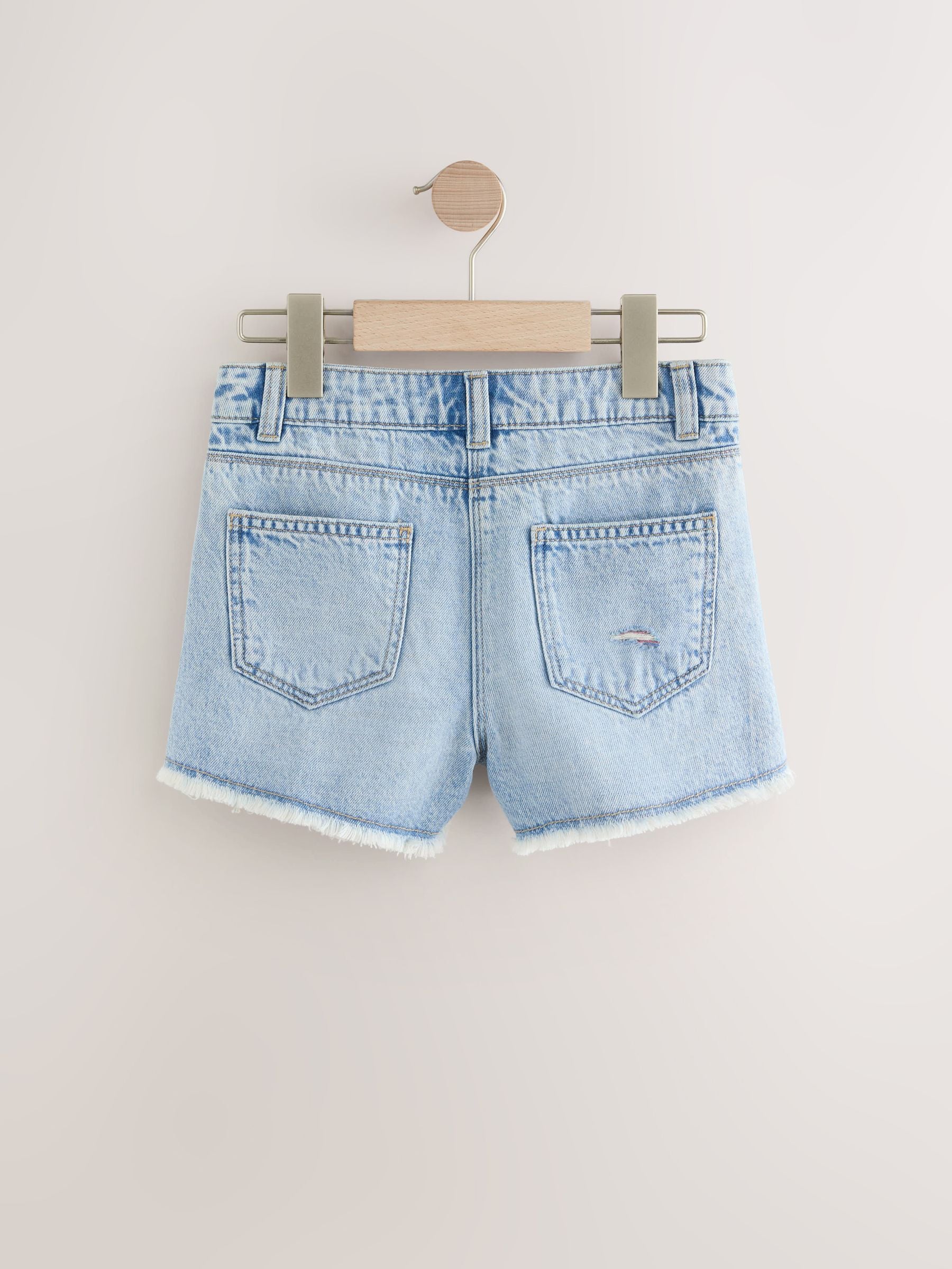 Dsiney Kidz - Rainbow 100% Cotton Frayed Edge Distressed Shorts (3-16yrs) image 6