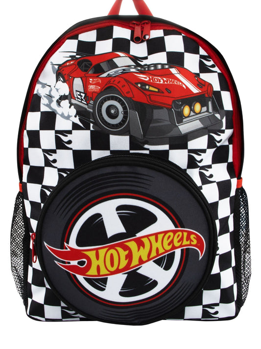 Character Black Hot Wheels Backpack With Wheel Pocket image 1