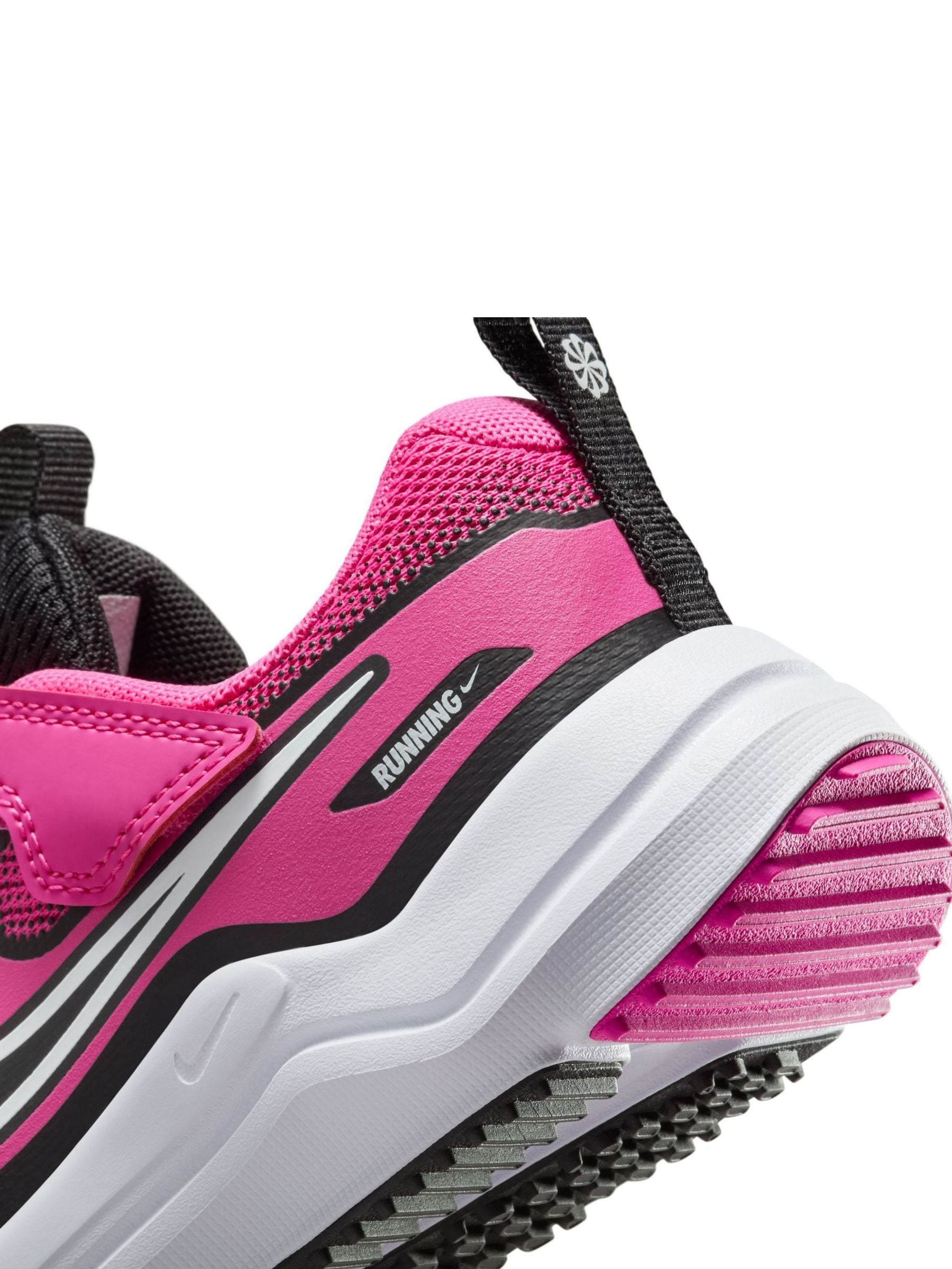 Nike Fuschia Pink/Black Junior Cosmic Running Trainers image 11