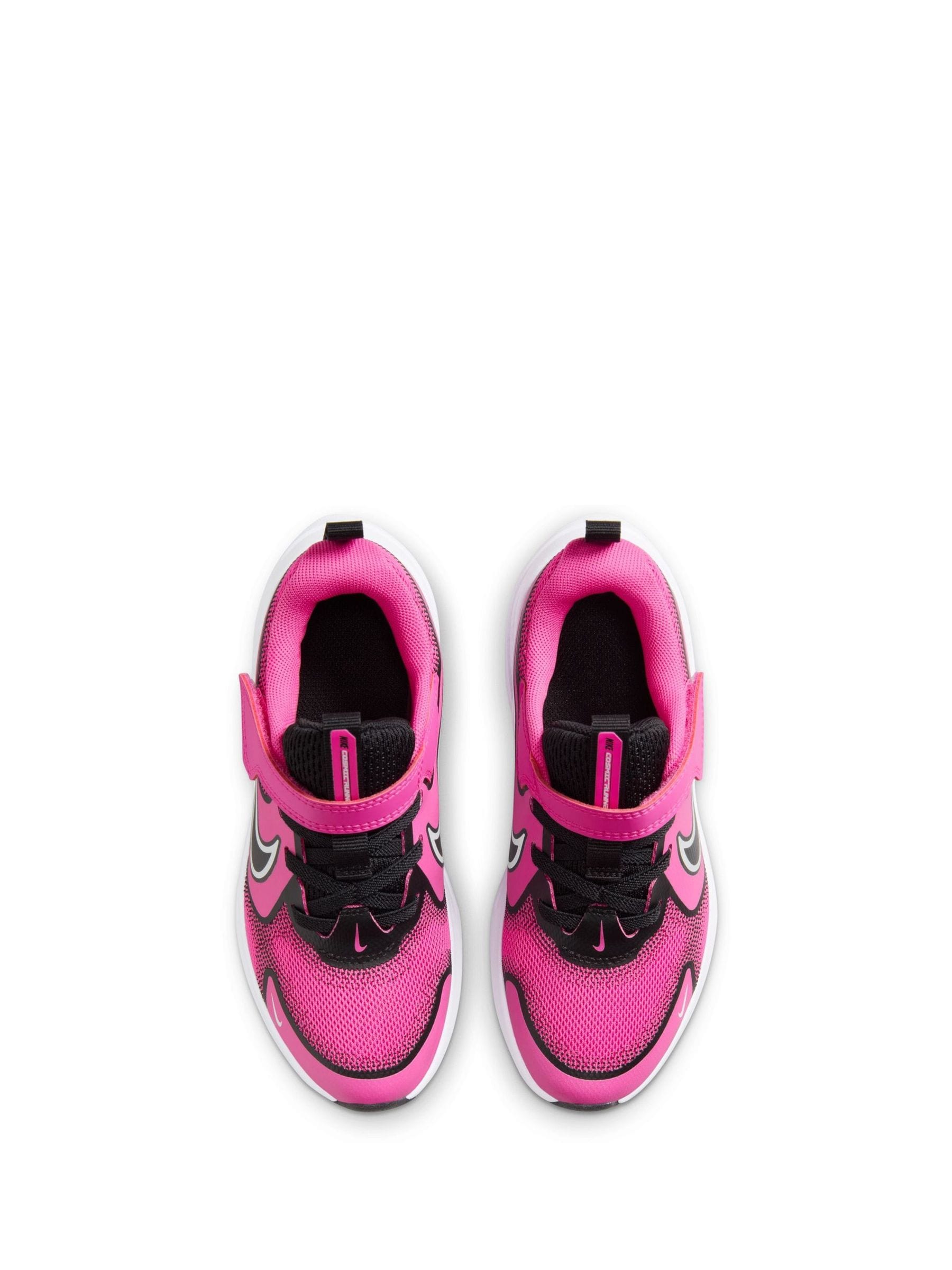 Nike Fuschia Pink/Black Junior Cosmic Running Trainers image 6