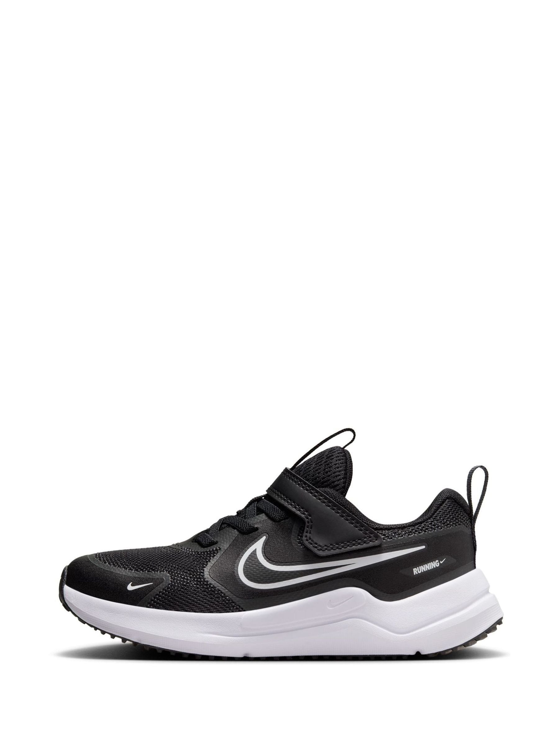 Nike Black/White Junior Cosmic Running Trainers image 2