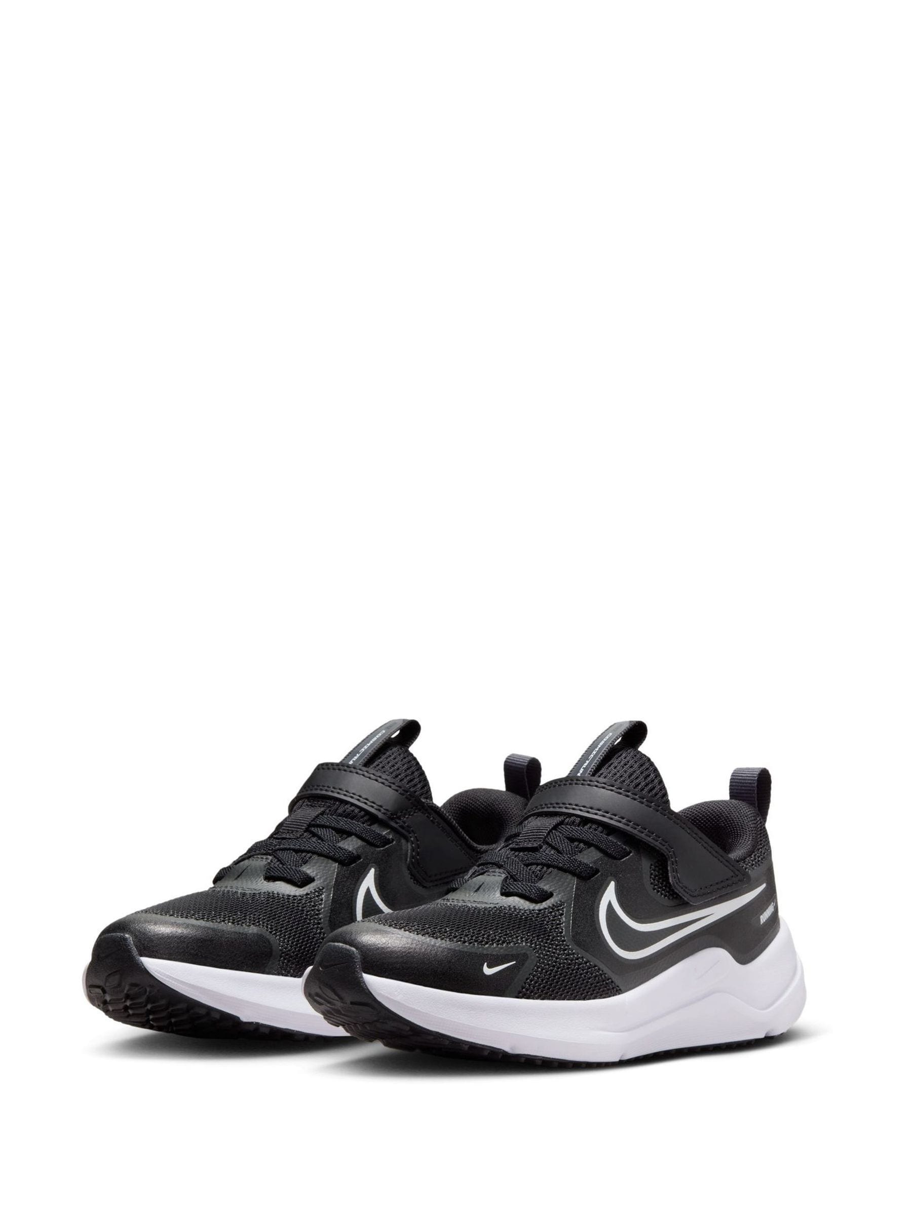Nike Black/White Junior Cosmic Running Trainers image 5