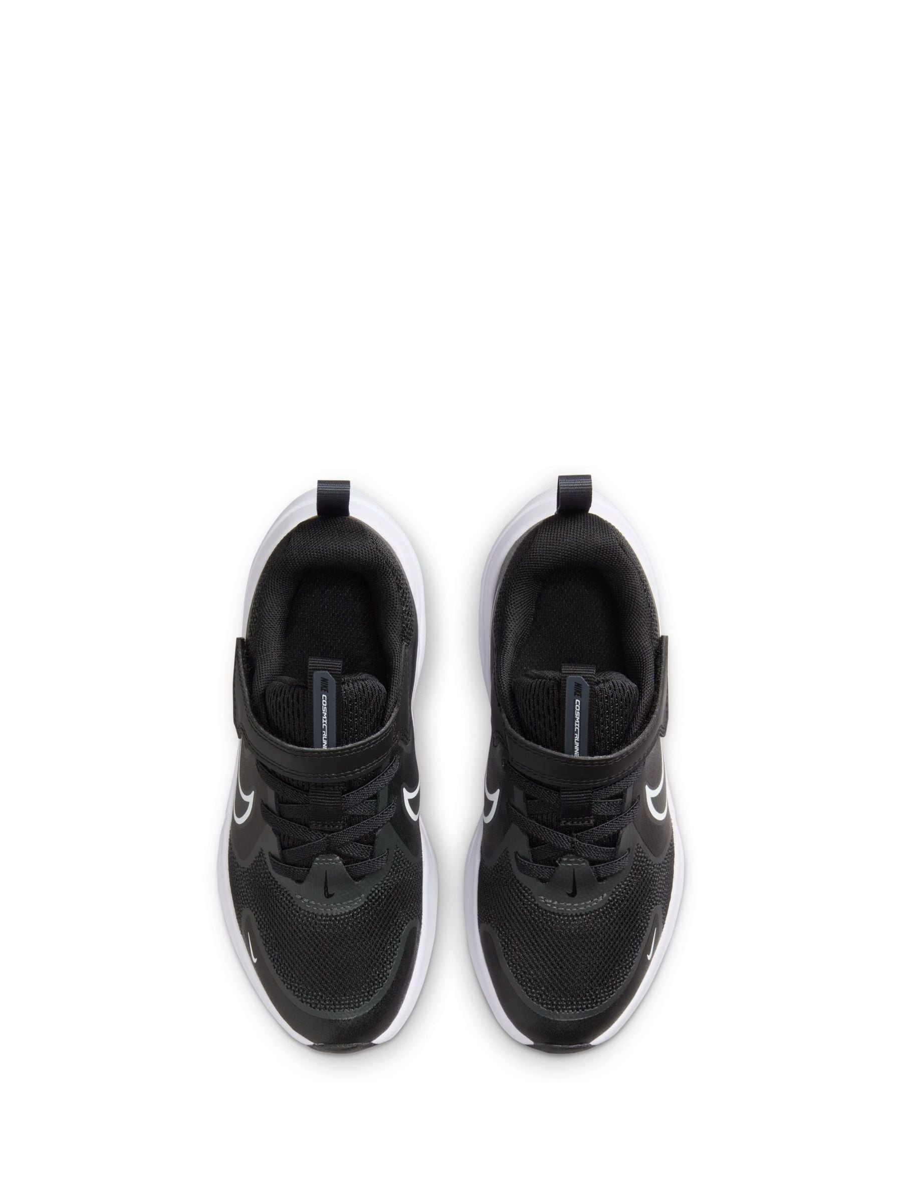 Nike Black/White Junior Cosmic Running Trainers image 7