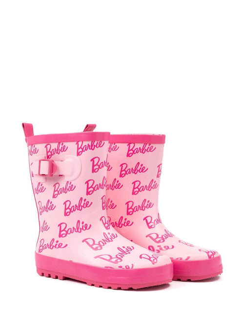 Vanilla Underground Pink Barbie Kids Wellington Boots image 1