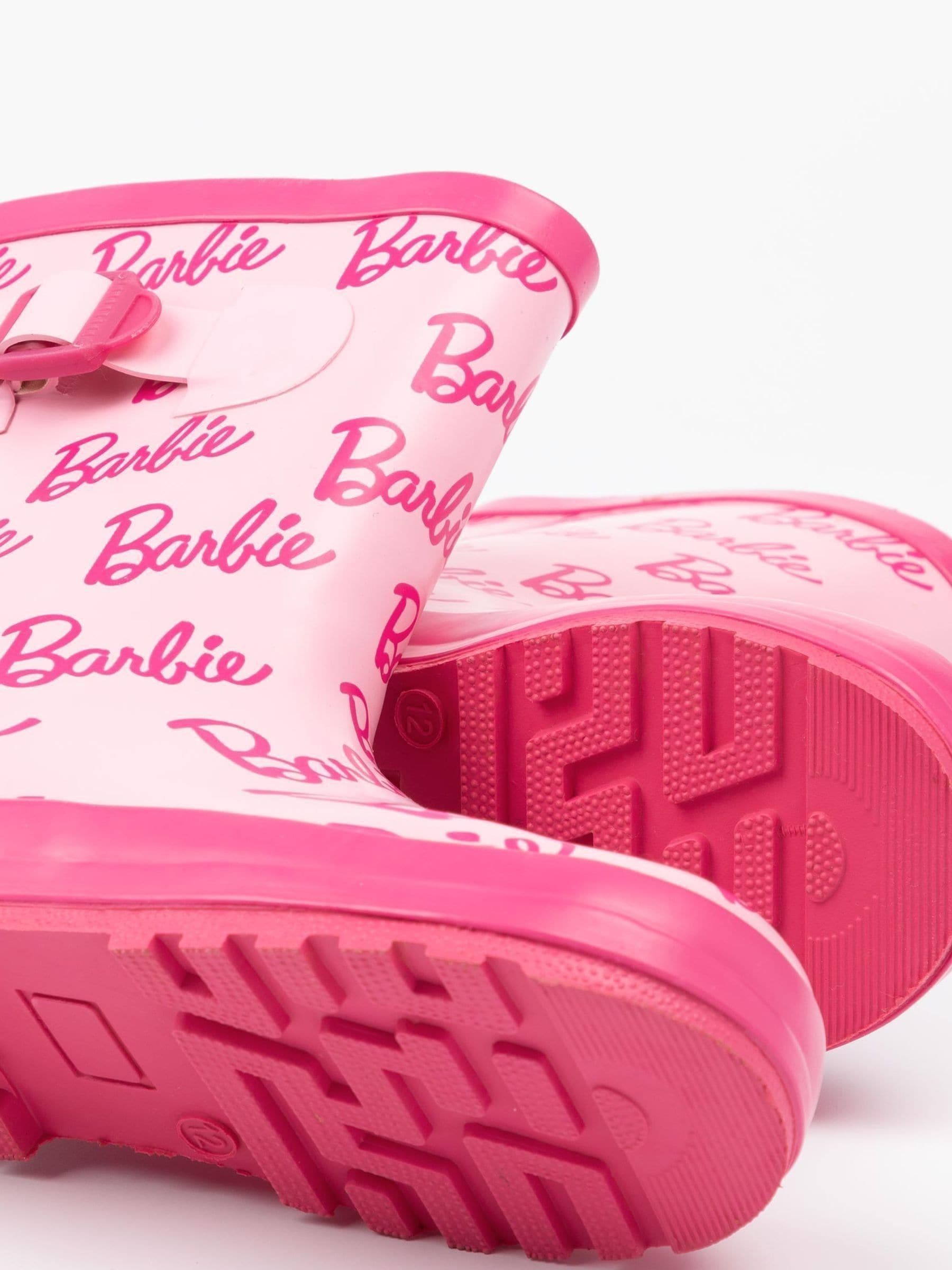 Vanilla Underground Pink Barbie Kids Wellington Boots image 2