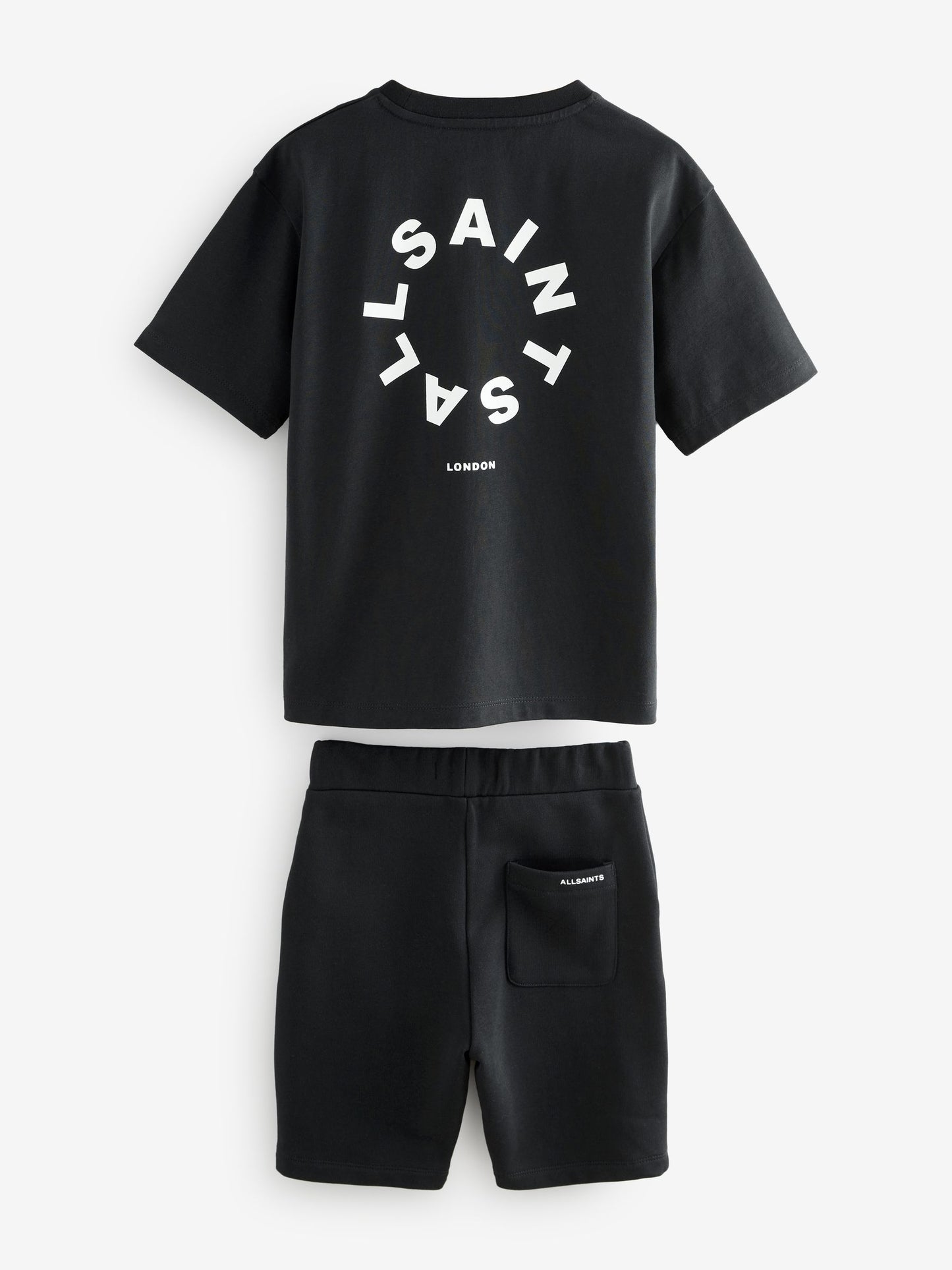 Dsiney Kidz - smALLSAINTS Black Tierra T-Shirt and Sweat Shorts Set image 6